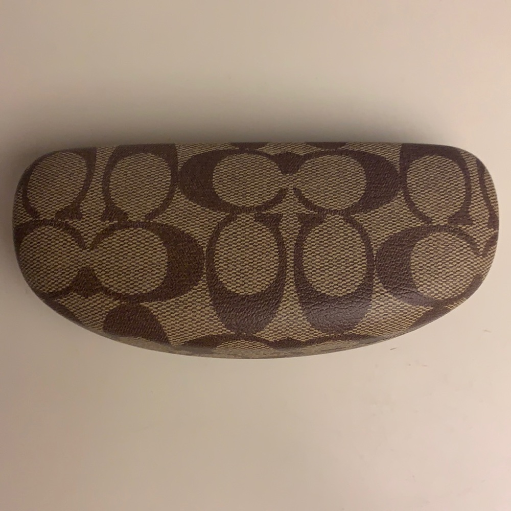 Coach Brown Hard-case sunglasses/glasses holder